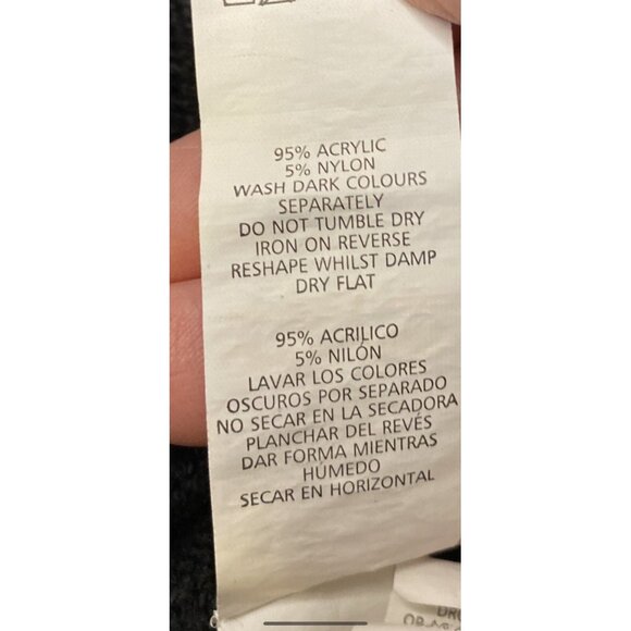 Atmosphere Christmas Cat 3D Black Acrylic Nylon Sweater Womans UK XS US 0-2 Ugly - Picture 8 of 9